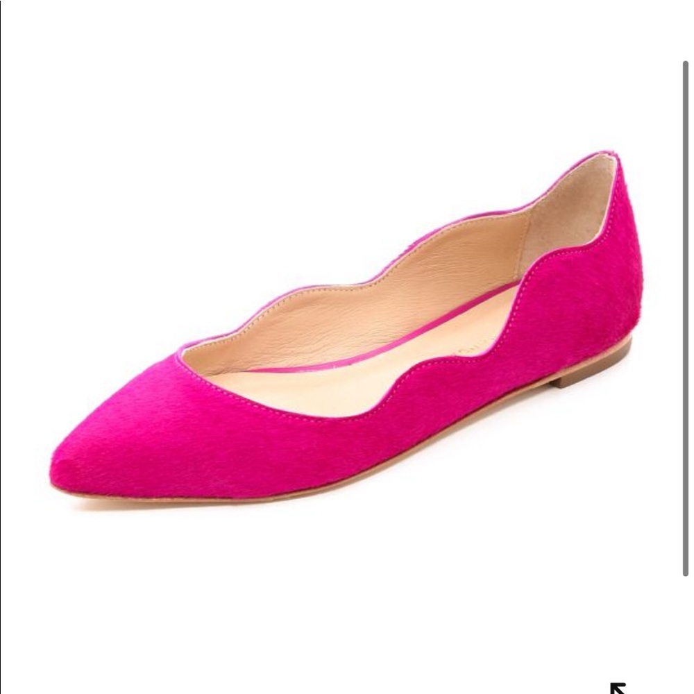 Loeffler Randall Fuchsia Scalloped Flats